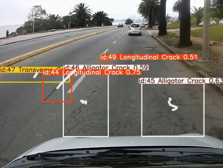 Foto del sistema que Digital Sense elaboró contratado por la Intendencia de Montevideo para identificar calles rotas