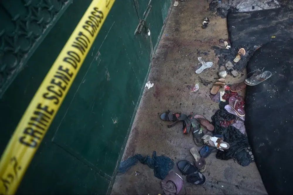 La estampida ocurrió en un centro de distribución de alimentos