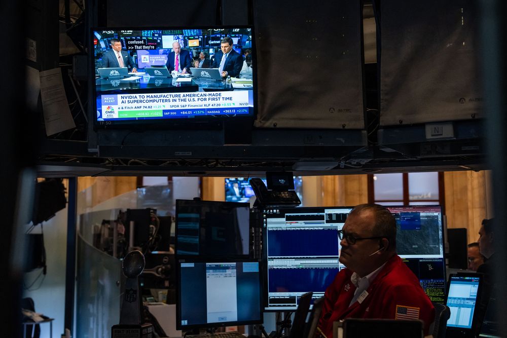 La taiwanesa Nvidia se cuela en la televisión de un Wall Street que sube y baja al compás de la guerra comercial. &nbsp;