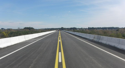 Puente Santa Lucía sobre ruta 1 (archivo).