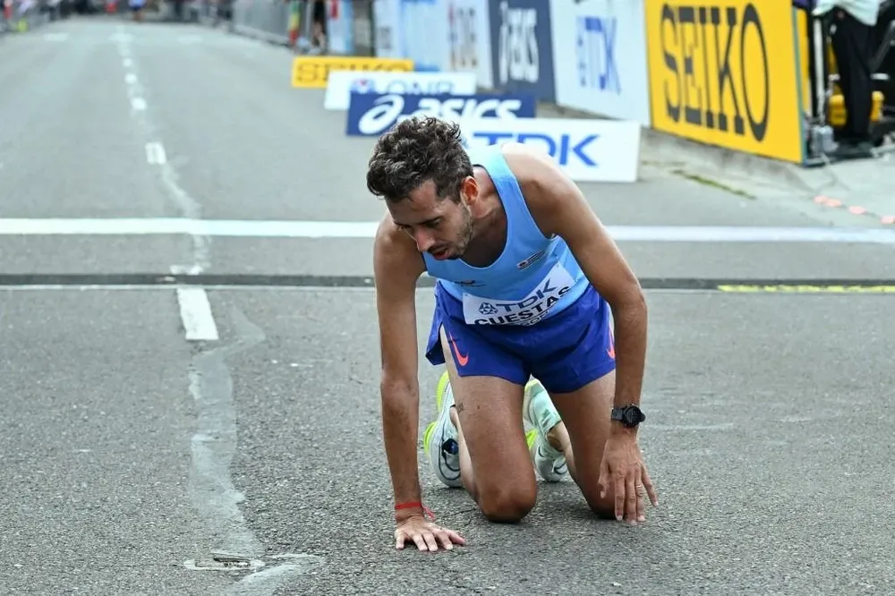 Nicolás Cuestas en la llegada