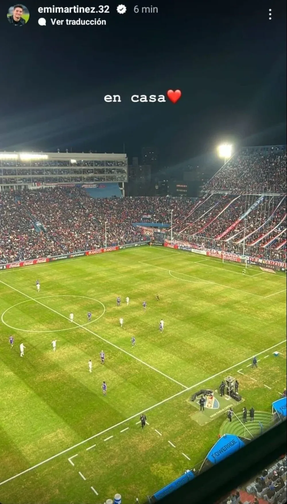 La foto que subió Emiliano Martínez