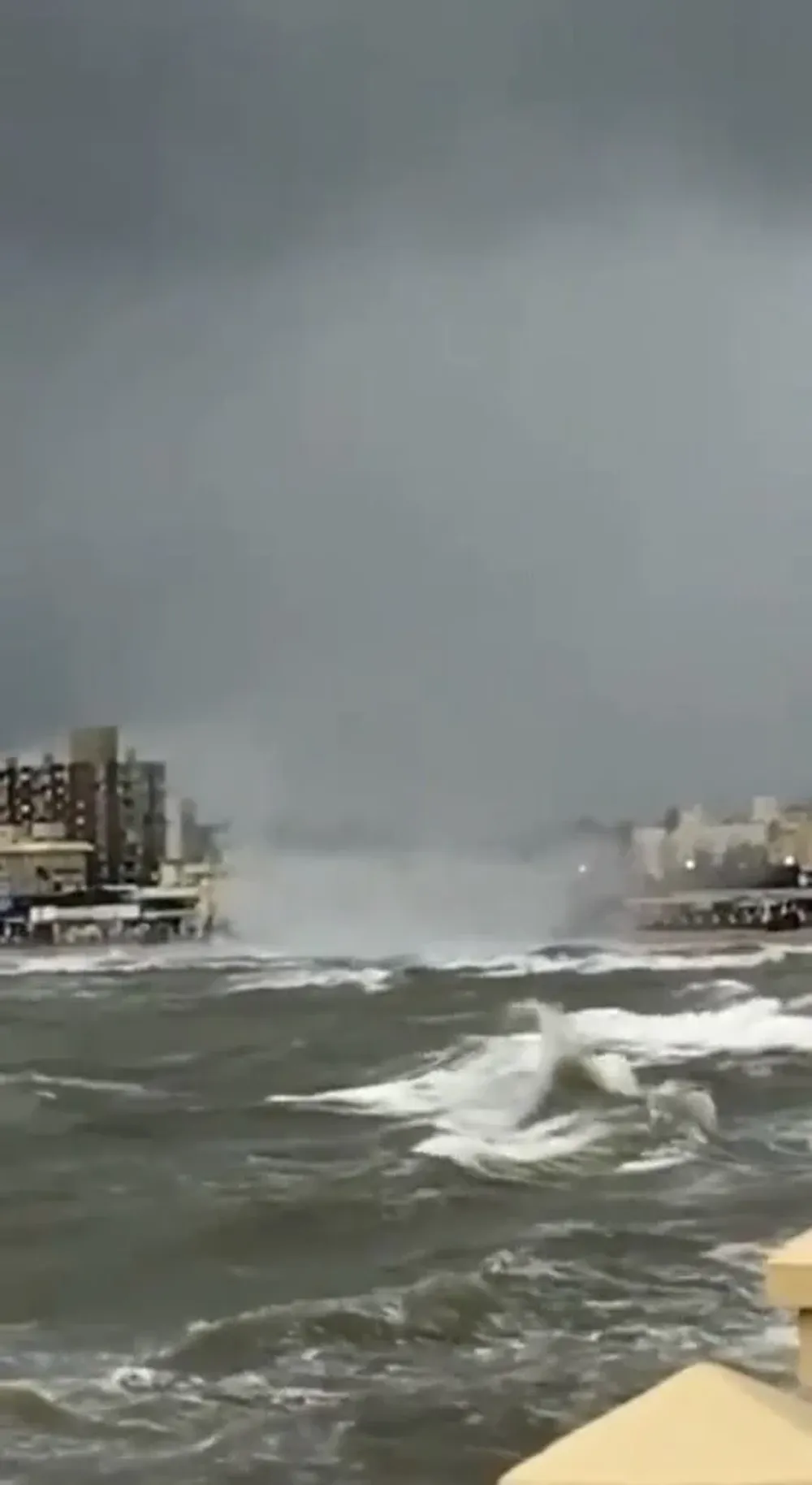 Así se vio la tromba marina