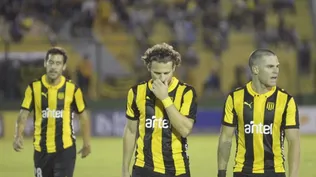 Nicolás Albarracín convirtió un gol para Peñarol este sábado frente a Sudamérica