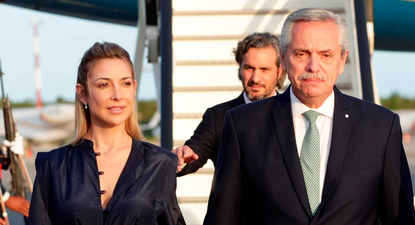 Fabiola Yañez y Alberto Fernández