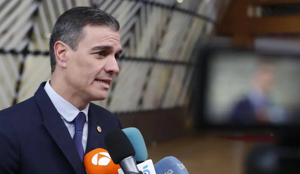 Pedro Sánchez, en la reunión de líderes europeos en Bruselas.