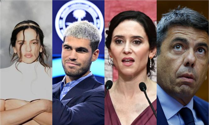 Los protagonistas de 2025 en España: del éxito global de Rosalía al declive político de Mazón