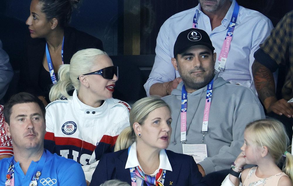 Lady Gaga y su pareja, Michael Polansky, en los Juegos Olimpicos