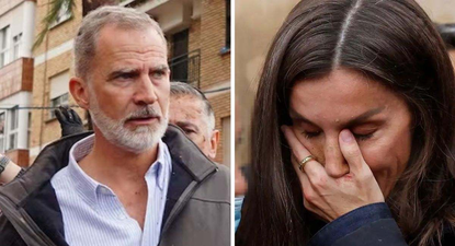 Los Reyes durante su visita a Paiporta. (Archivo)