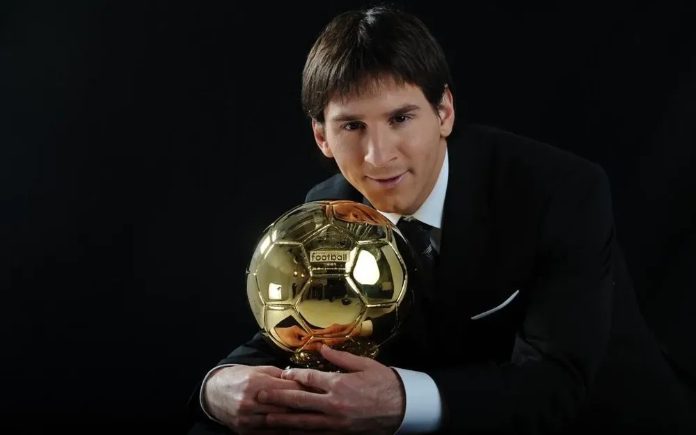 El primer balón de oro de Messi