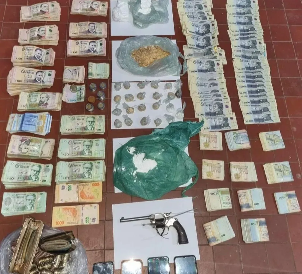 Los elementos incautados por la Policía de Salto