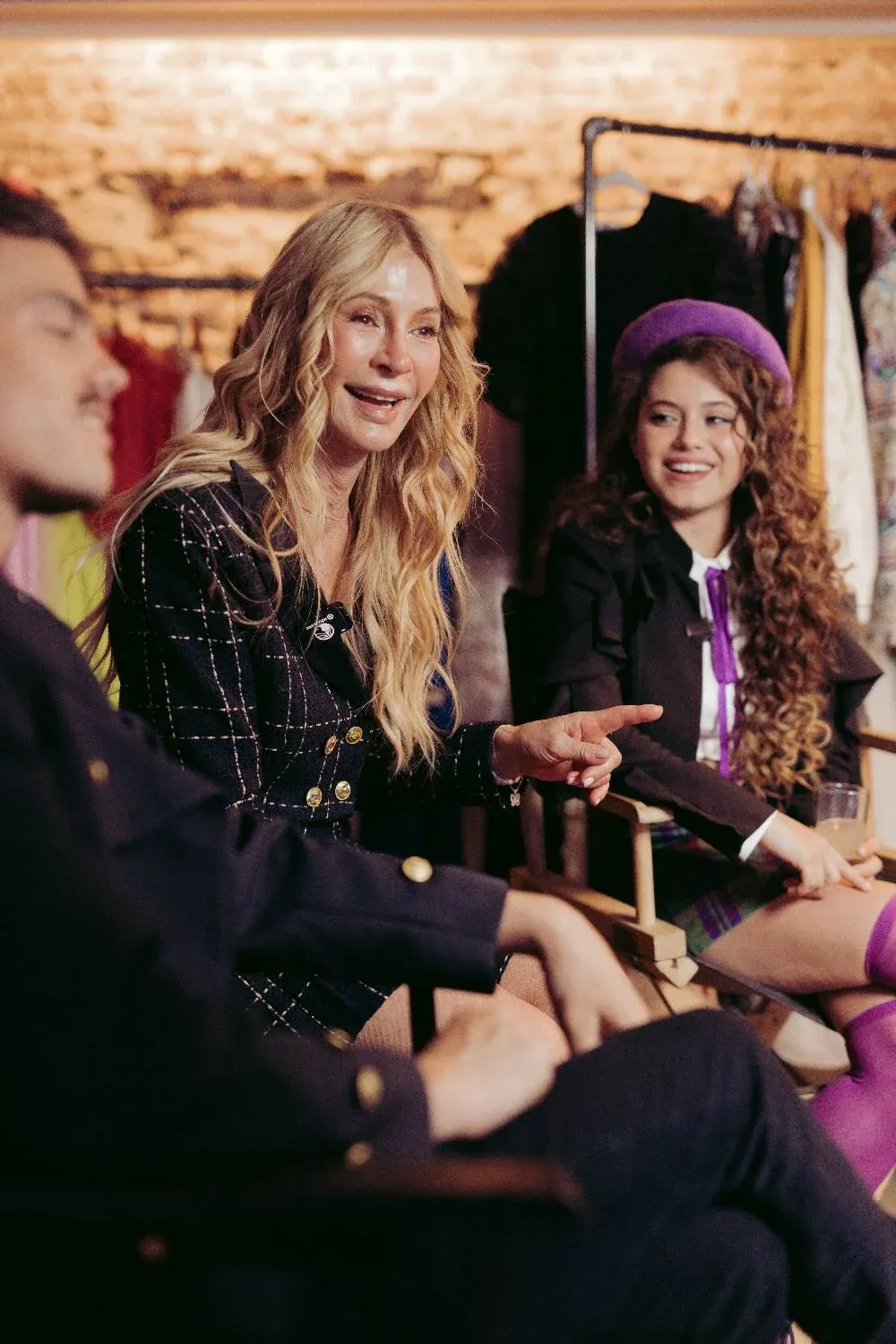 Cris Morena junto a Mora Bianchi y Ramiro Spangenberg
