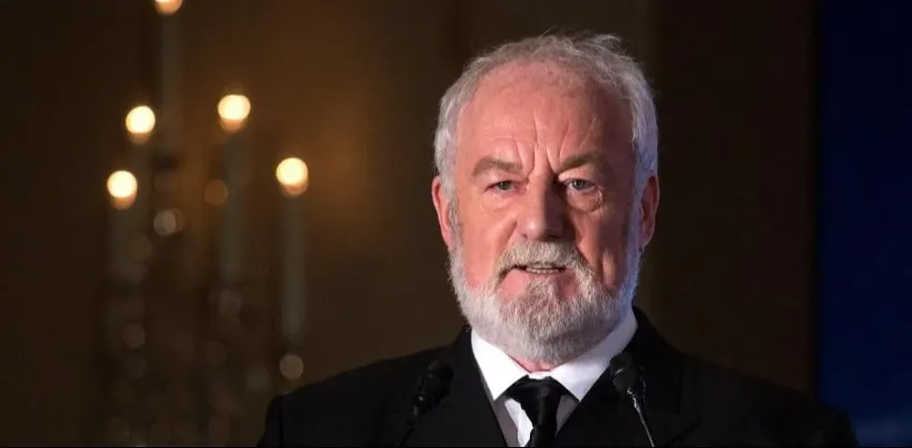 El actor Bernard Hill en una secuencia del filme Titanic
