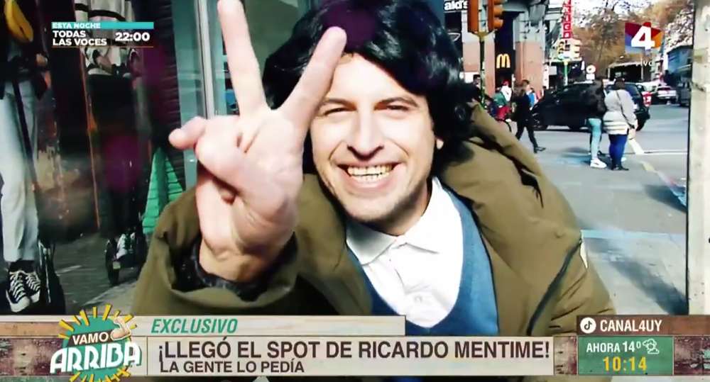 Ricardo Mentime, el candidato interpretado por el Rusito González