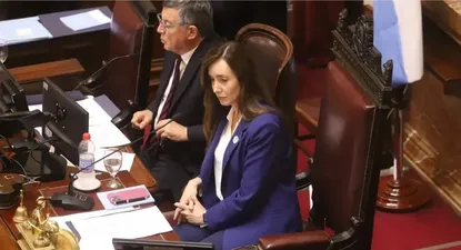 La vicepresidente, Victoria Villarruel