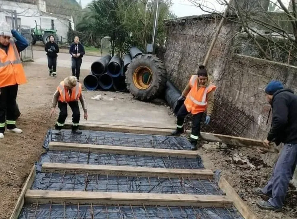 Trabajo de funcionarios de los Jornales Solidarios en Toledo