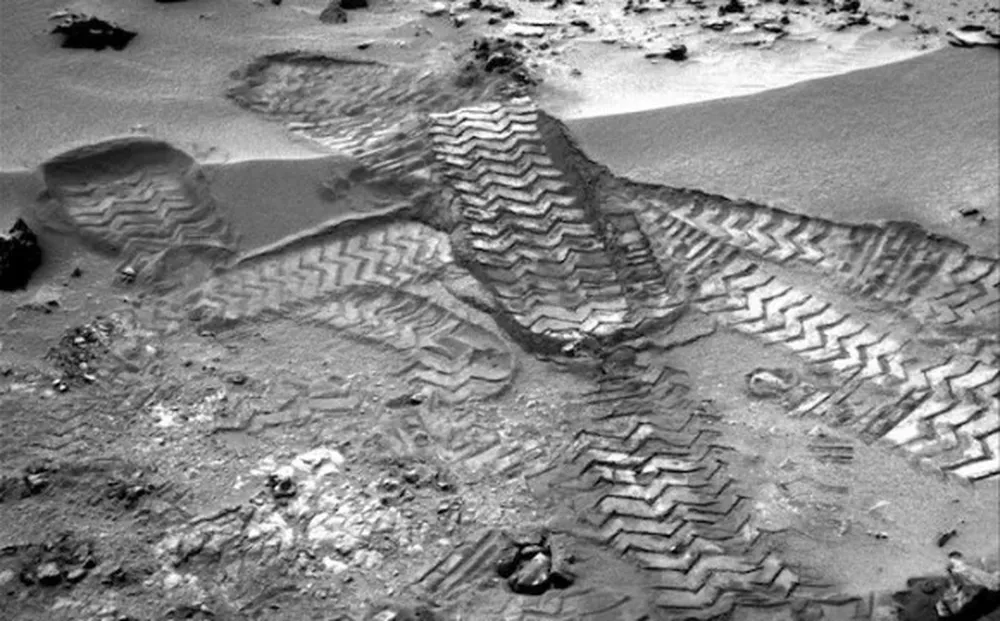 Marcas del rover de la NASA
