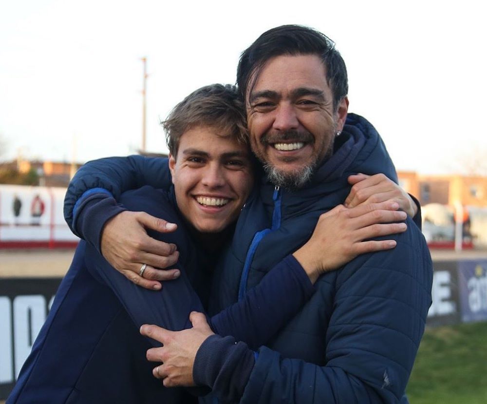 Álvaro Recoba y Jeremía Recoba en familia Álvaro Recoba y Jeremía Recoba en familia
