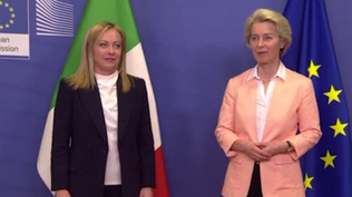 Giorgia Meloni y Úrsula Von der Leyen.