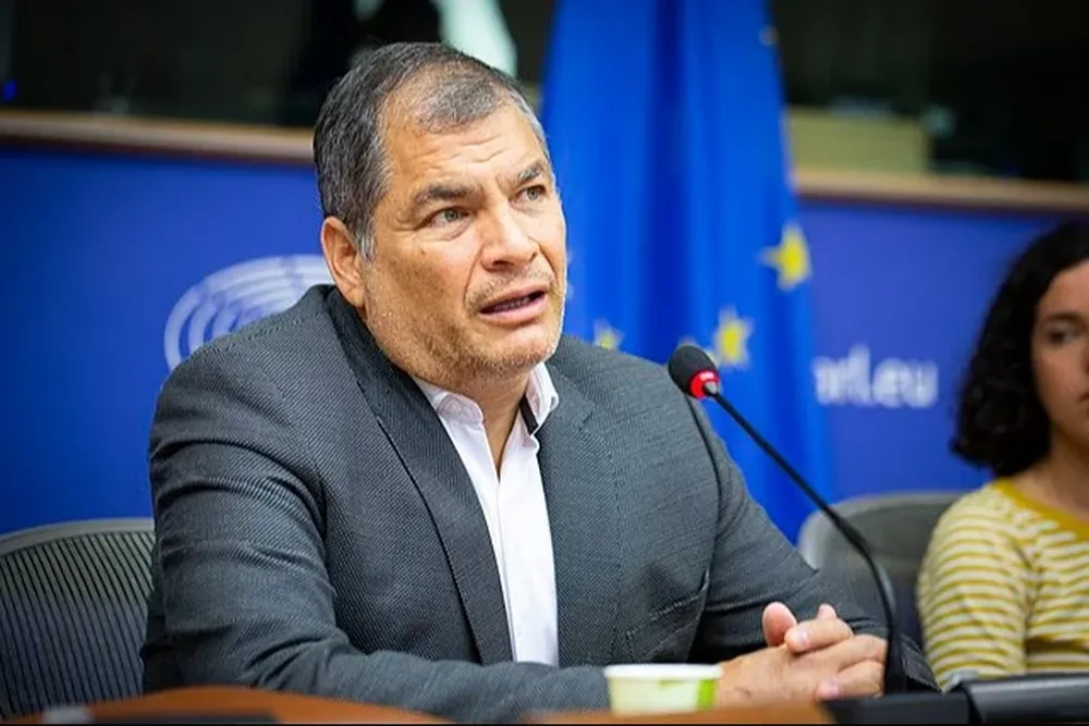 El ex presidente Rafael Correa desde su exilio en Bruselas difundió un mensaje de apoyo al presidente ecuatoriano Daniel Noboa ante la crisis provocada por las bandas narco.