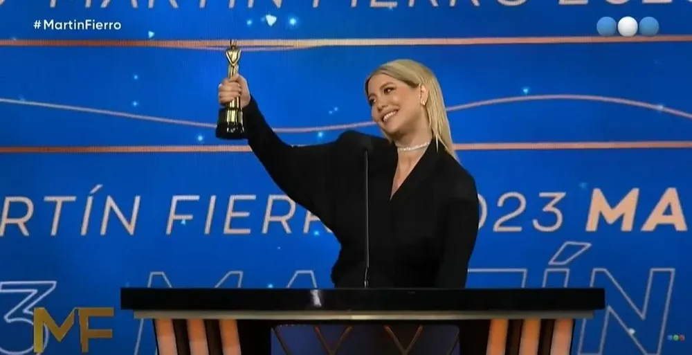 Wanda Nara en los Martín Fierro
