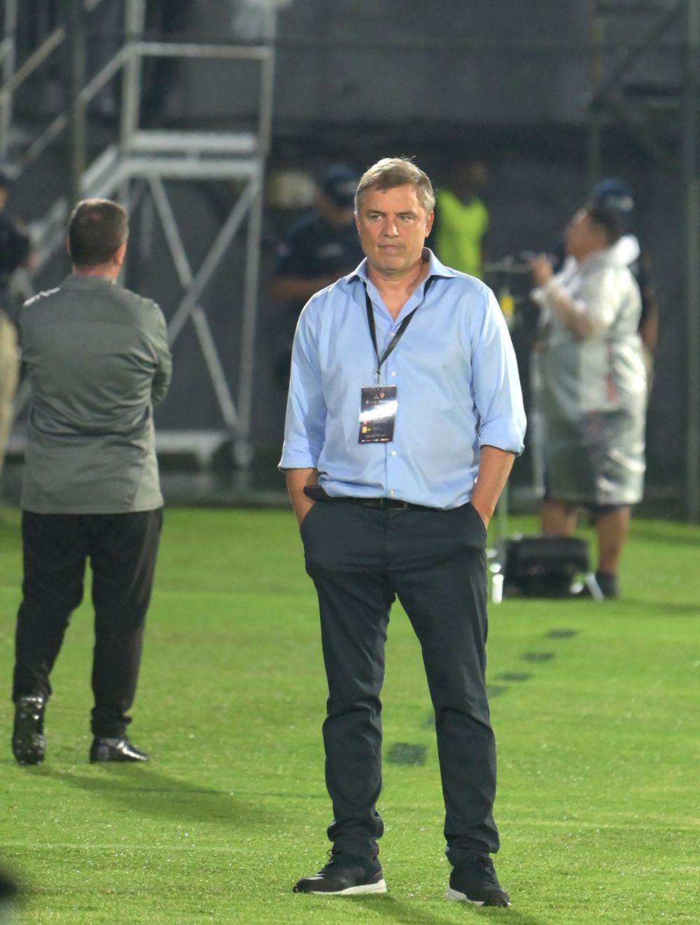 Diego Aguirre en el partido entre Peñarol y Olimpia por Copa Libertadores en Paraguay Diego Aguirre en el partido entre Peñarol y Olimpia por Copa Libertadores en Paraguay