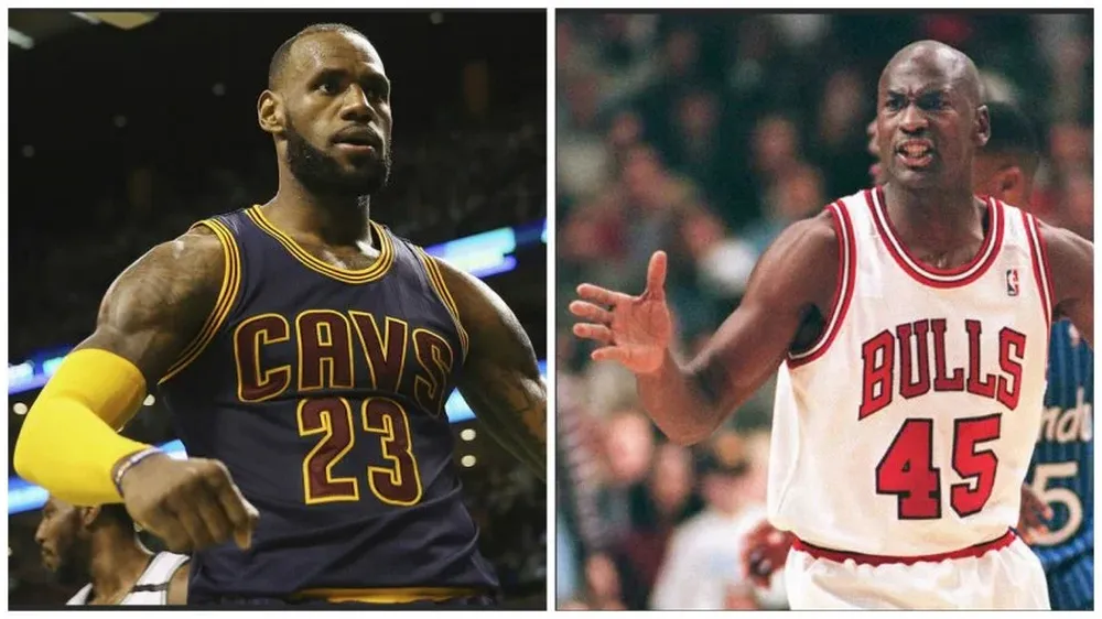 LeBron James y Michael Jordan