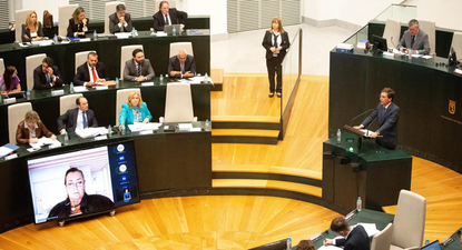 La sesión ordinaria del Pleno Municipal este martes, en el Palacio de Cibeles.&nbsp;