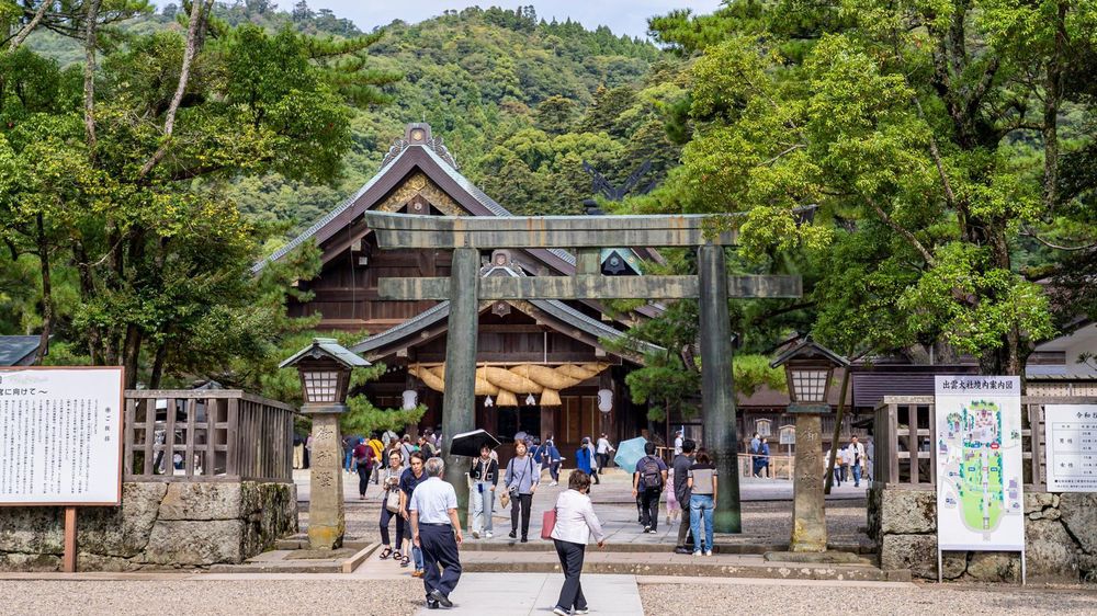 Conocido como uno de los "lugares de poder" de Japón, el santuario Izumo Taisha es un sitio popular para casarse.