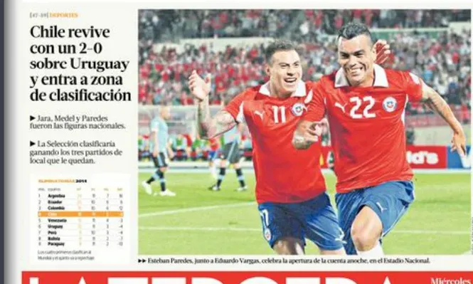 Parte de la tapa de La Tercera