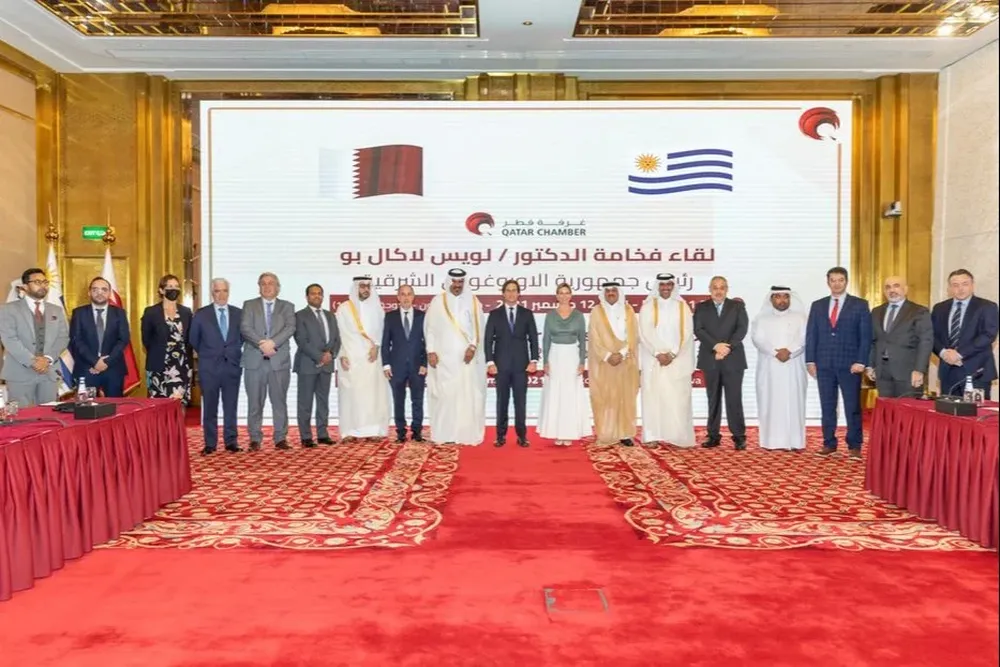 Lacalle Pou se reunió con empresarios qataríes