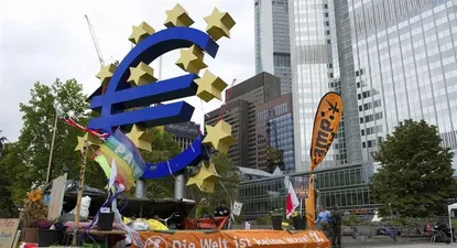 Alemania- Tienda de campaña que forma parte del campamento que los indignados alemanes