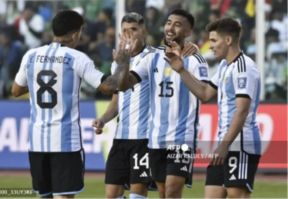 Equipo ganador ante Bolivia