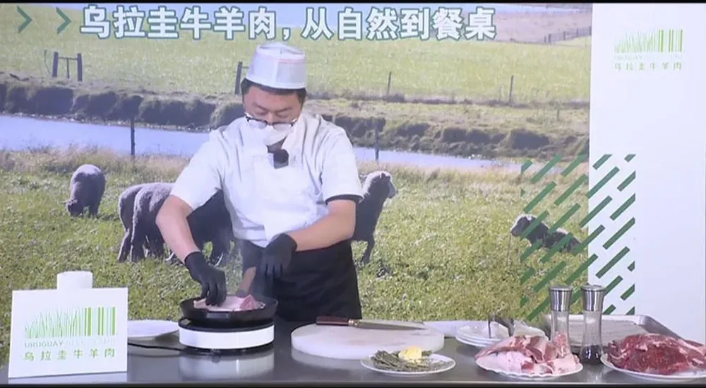 Degustación de carnes ovinas uruguayas en China.