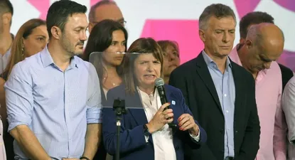 Bullrich anoche, en el bunker de Parque Norte