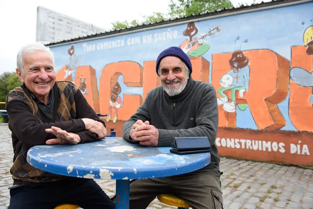 José Tejero y Mateo Méndez, curas salesianos en la comunidad de Tacurú