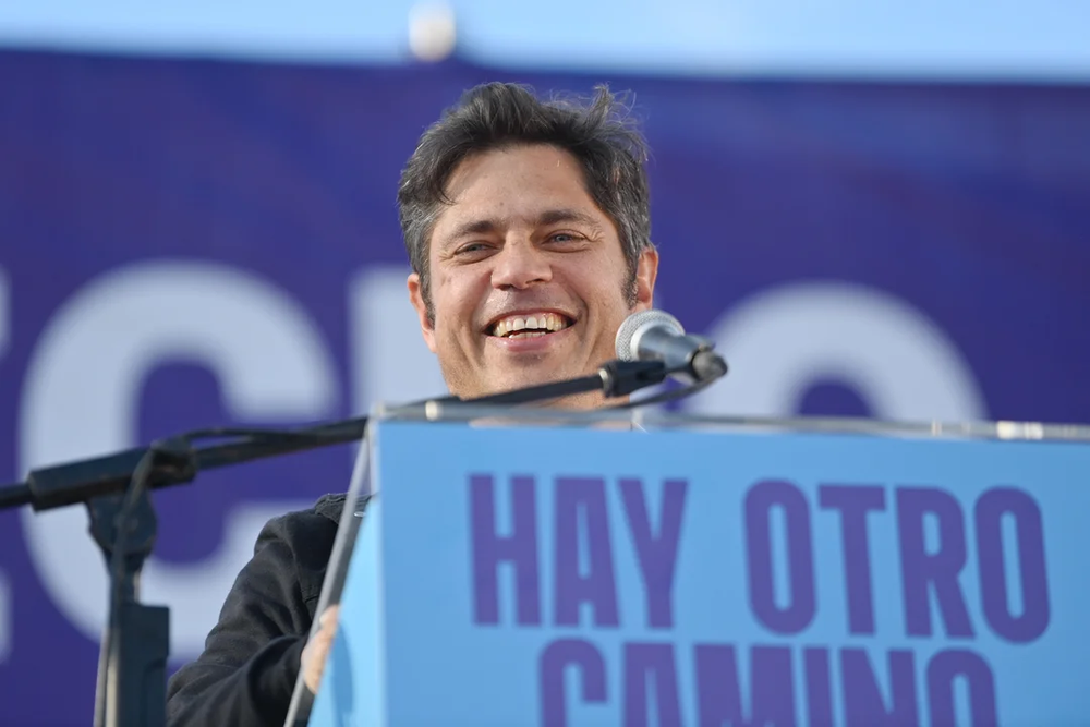 Axel Kicillof al frente del cierre de campaña del peronismo.&nbsp;