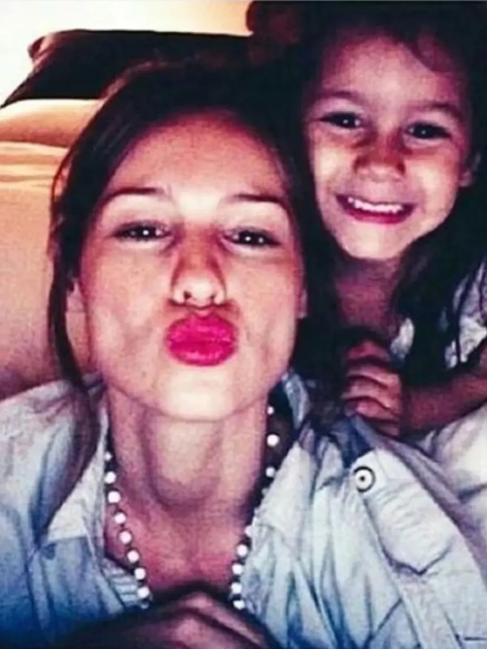 Pampita y su hija Blanca, fallecida en 2012