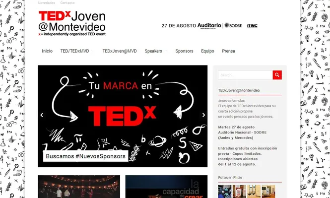 TEDx Joven Montevideo, tiene su página Web