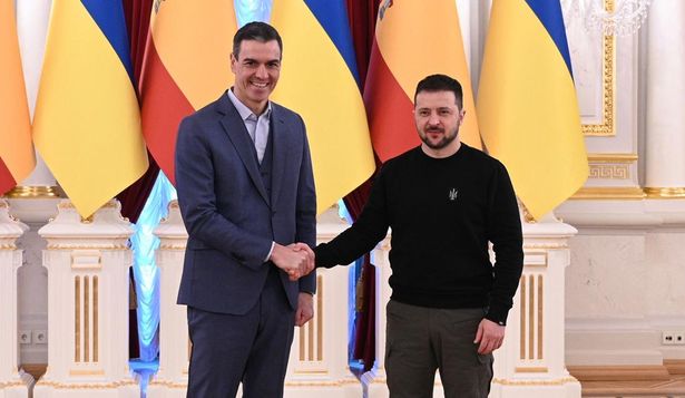 Una imagen de un encuentro entre Pedro Sánchez y Volodomir Zelensky