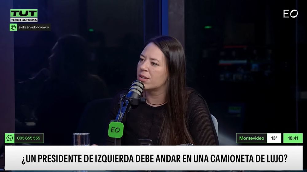 La senadora del MPP Bettiana Díaz entrevistada en TUT