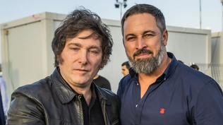 El presidente argentino, Javier Milei y el líder de VOX, Santiago Abascal.