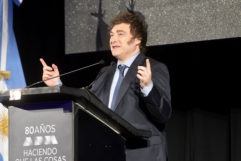 Javier Milei, almuerzo ADM