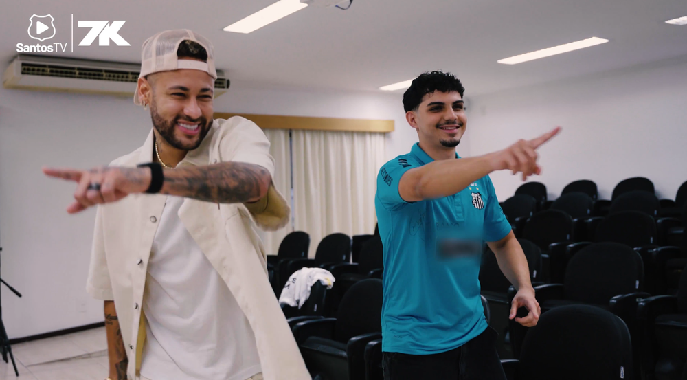 El reencuentro de Neymar con Matheus