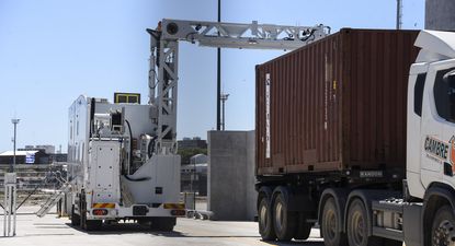 Escáneres en el puerto de Montevideo
