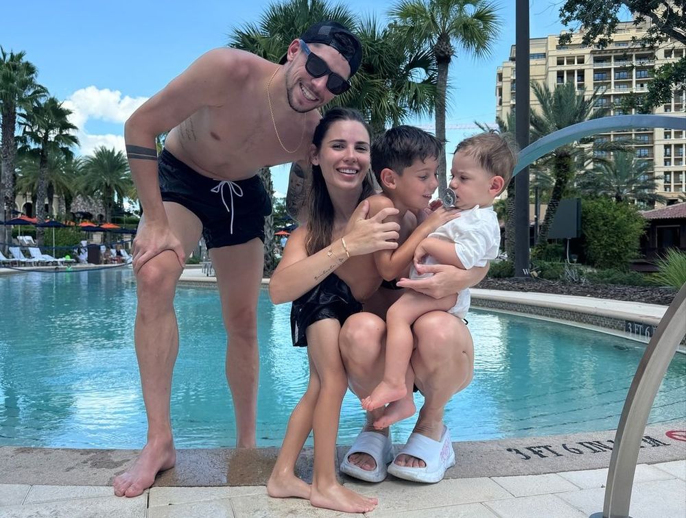 Federico Valverde y su familia