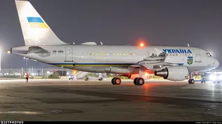 El avión del presidente Zelensky