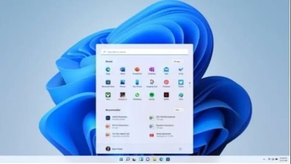 Menú de inicio y barra de tareas en Windows 11