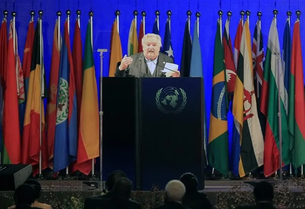 Mujica durante su discurso en la cumbre