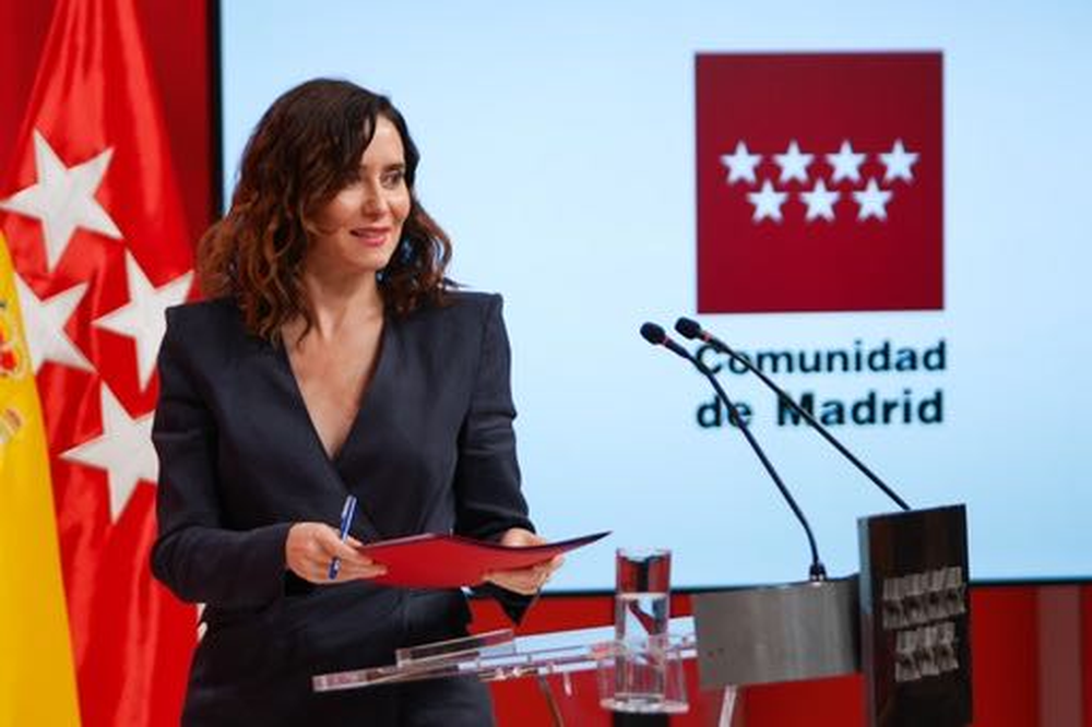 Isabel Díaz Ayuso, presidente de la Comunidad de Madrid.